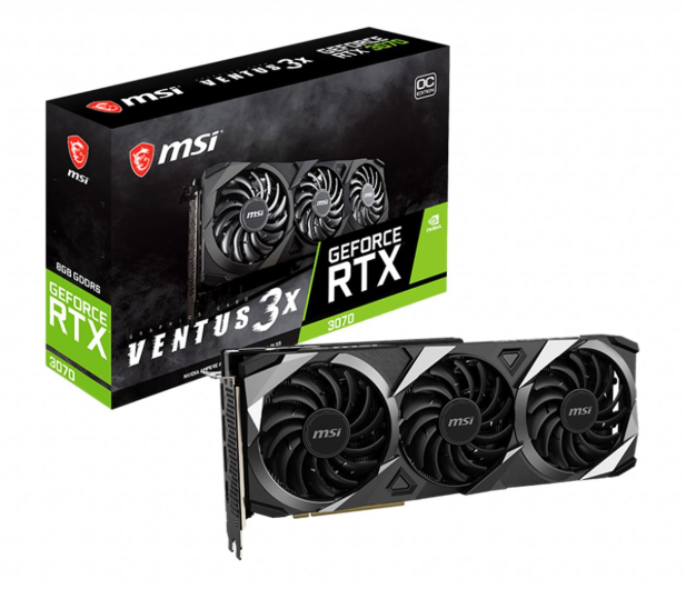 MSI GeForce RTX 3070 Ventus 3X OC 8GB GDDR6 - 597350 - zdjęcie